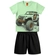 Conjunto Manga Curta Kyly Infantil Masculino Estampas Variadas Em Cotton 4/8 - 70173-VERDECANDY