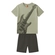Conjunto Manga Curta Kyly Infantil Masculino Estampas Variadas Em Cotton 10/16 - 700012-VERDECHÁMATCHA