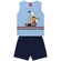 Conjunto Regata Kyly Infantil Masculino Estampa Praia Variado Em Cotton 1/3 - 600017-AZULCASSIO