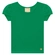 Blusa Manga Curta Milon Infantil Feminina Lisa Em Cotton 4/8 - 70178-VERDEITÁLIA