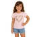 Blusa Manga Curta Milon Infantil Feminina Flores Em Cotton 4/8 - 40117-ROSASORBETMORANGO