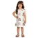Vestido Manga Curta Milon Infantil Feminino Flores Em Cotton 1/3 - 0452-OFFWHITE