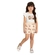 Conjunto Manga Curta Milon Infantil Feminino Com Shorts Em Cotton 4/8 - 0452-OFFWHITE