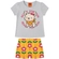 Conjunto Manga Curta Kyly Infantil Feminino Cachorrinho Em Cotton 4/8 - 0467-MESCLAWHITE