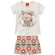 Conjunto Manga Curta Kyly Infantil Feminino Cachorrinho Em Cotton 4/8 - 0452-OFFWHITE