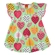 Vestido Manga Curta Kyly Infantil Feminino Corações Em Cotton 1/3 - 70173-VERDECANDY