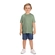 Camiseta Manga Curta Milon Infantil Masculino Listras Em Cotton 4/8 - 700012-VERDECHÁMATCHA