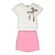 Conjunto Alakazoo! Juvenil Feminino Blusa Manga Curta Laço Com Shorts Saia Moletinho - 019542-ROSA SWEET CANDY