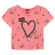 Blusa Manga Curta Kyly Juvenil Feminina Coração Em Cotton 10/16 - 40114-ROSAFRUIT