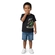 Camiseta Manga Curta Kyly Infantil Masculina Skate Em Cotton 4/8 - 9010-PRETO