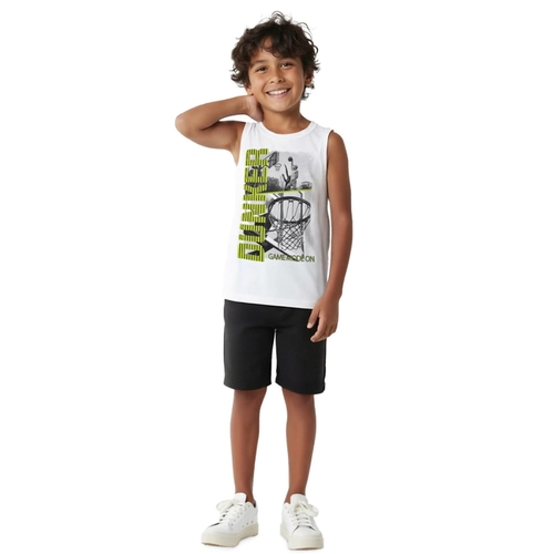 Conjunto Regata Kyly Juvenil Masculino Esportes Radicais Em Cotton 10/16