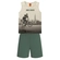 Conjunto Regata Kyly Juvenil Masculino Esportes Radicais Em Cotton 10/16 - 0460-MESCLAGELO