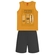 Conjunto Regata Kyly Juvenil Masculino Esportes Radicais Em Cotton 10/16 - 2735-AMARELOQUEIMADO
