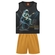 Conjunto Regata Kyly Infantil Masculino Estampa Maneira Em Cotton 4/8 - 0484-CINZACHUMBO