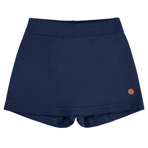 Short Saia Kamylus Juvenil Feminino Em Malha Moletinho 12/16