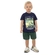 Conjunto Manga Curta Kamylus Infantil Masculino Dinossauro Em Meia Malha Penteada 4/10 - MARINHO NO-MARINHO NO
