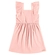 Vestido Regata Kamylus Infantil Feminino Liso Com Babados Em Malha Pique Trabalhado 4/10 - ANGEL-ANGEL