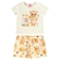 Conjunto Manga Curta Kamylus Infantil Feminino Bichinhos Em Malha Tchibum E Moletom 1/3 - OFF WHITE-OFF WHITE