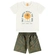 Conjunto Manga Curta Kamylus Infantil Masculino Coqueiro Em Malha Penteada 4/10 - OFF WHITE-OFF WHITE