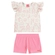 Conjunto Manga Curta Kamylus Infantil Feminino Mar Em Malha Canelada 4/10 - ROSA FLAMINGO-ROSA FLAMINGO