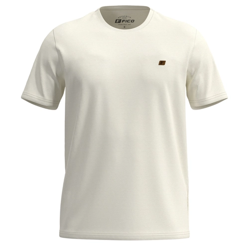 Camiseta Manga Curta Fico Adulto Masculino Texturizado Em Polialgodão