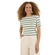 Blusa Manga Curta Lunender Adulto Feminina Mullet Em Viscose - LINHO/VERDE-LINHO/VERDE