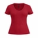 Blusa Manga Curta Lunender Adulto Feminina Canelada Em Viscose - VERM CEREJA -VERM CEREJA