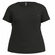 Blusa Manga Curta Lunender Adulto Feminino Malha Em Viscose - 156-PRETO