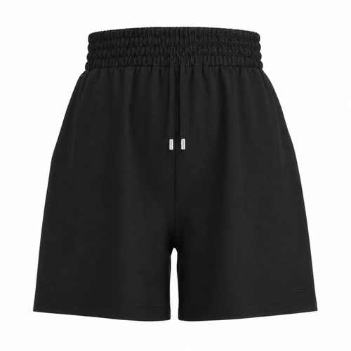 Bermuda Shorts Lunender Adulto Feminino Cintura Alta Malha Em Viscose