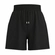 Bermuda Shorts Lunender Adulto Feminino Cintura Alta Malha Em Viscose - PRETO REATIVO-PRETO REATIVO