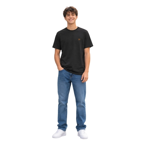 Camiseta Manga Curta Fico Juvenil Masculino Básica Em Polialgodão 12/18