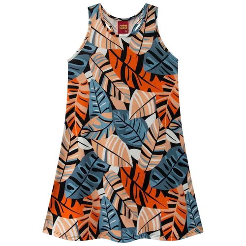 Vestido Regata Kyly Infantil Feminino Natureza Em Algodão