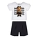 Conjunto Manga Curta Alakazoo! Infantil Feminino Com Shorts Bichinhos Em Algodão 1/3 - 000156-PRETO