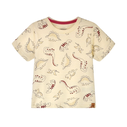 Conjunto Manga Curta Alakazoo! Infantil Masculino Dinossauro Em Cotton 1/3