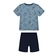 Conjunto Manga Curta Alakazoo! Infantil Masculino Dinossauro Em Cotton 1/3 - R7133P-DINO AZUL