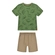 Conjunto Manga Curta Alakazoo! Infantil Masculino Dinossauro Em Cotton 1/3 - R7132P-DINO VERDE