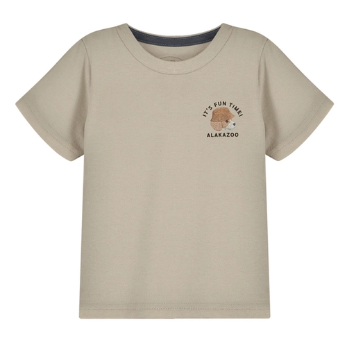 Conjunto Manga Curta Alakazoo! Infantil Masculino Cachorrinhos Em Cotton 1/3