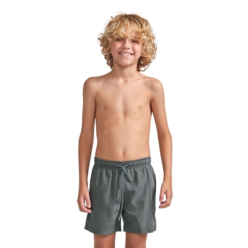 Shorts Praia Mash Masculino Infantil Liso Mesclado Microfibra