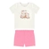 Conjunto Manga Curta Kamylus Baby Feminino Mamãe Ursinha Em Malha Penteada P/G - OFF WHITE-OFF WHITE