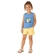 Conjunto Regata Kamylus Infantil Feminino Com Shorts Limãozinho Em Meia Malha Penteada 4/10 - AZUL MAR-AZUL MAR