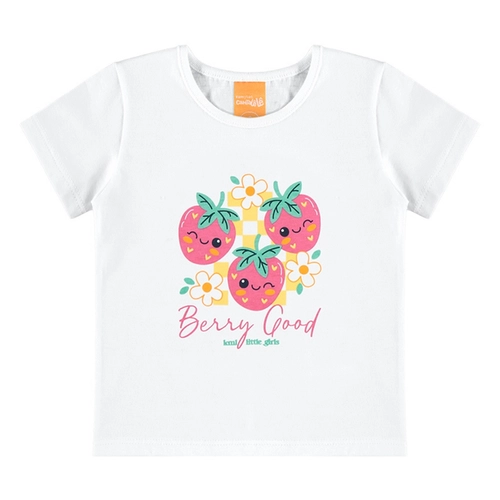 Conjunto Manga Curta Kamylus Infantil Feminino Berry Com Shorts Em Meia Malha Penteada 4/10