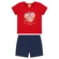 Conjunto Manga Curta Kamylus Infantil Feminino Berry Com Shorts Em Meia Malha Penteada 4/10 - AMORE-AMORE
