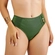 Biquíni Calcinha Banho De Mar Adulto Zero Barriga Texturizado Liso Bijoux Em Microfibra - 509-VERDE SELVA