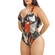 Maiô Banho de Mar Adulto Sem Bojo Zero Barriga Estampado Bijoux Hit Acetinado - 1095-RAIZES MISTICAS