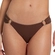 Biquíni Calcinha Tanga She Adulto Laterais Franzidas Textura Grid Em Microfibra - MR02-MARROM 2