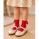 Meia Soquete Fashion Cia da Meia Infantil Feminina Fru Fru Algodão (G) - 12-VERMELHO