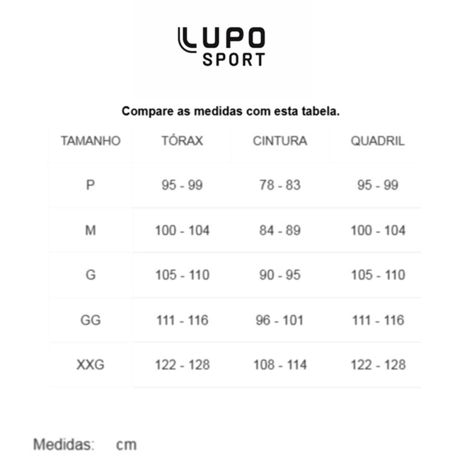 Tabela de Medidas