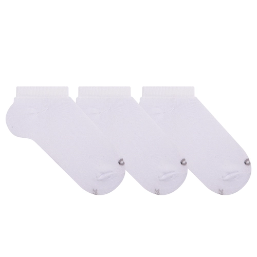 Kit 3 Meias Cano Curto Especial Cia da Meia Masculina Atoalhada Em Algodão