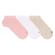 Kit 3 Meias Cano Curto Especial Cia da Meia Feminina Atoalhada Em Algodão - 03-ROSA/BCO