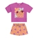 Conjunto Manga Curta Elian Infantil Feminino Blusa E Shorts Saia Meia Malha 4/8 - 4259-ROSA ROSEBUD